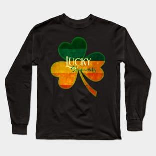 St. Patrick's Day Lucky Shamrocks Clover Design Long Sleeve T-Shirt